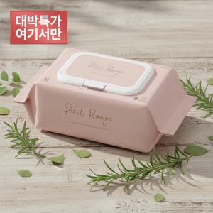 쁘띠루쥬 70평량 프리미엄 엠보싱 초순수 아기 물티슈 대용량 캡형 72매 20팩