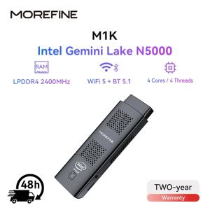 모어파인 M1K 미니 PC 인텔 미니 레이크 J4125 N5000 8G DDR4 128G 256GB 윈도우 10 게이밍 컴퓨터, HDMI 윈도우11/우분투 미니PC 게이머