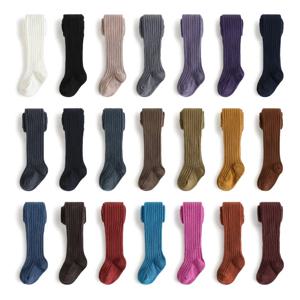 어린이 마카롱 컬러 팬티 스타킹 코튼 니트 아기 소녀 패션 스타킹 유아 어린이 스타킹 유아 캐주얼 바지