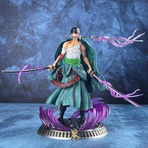새로운 원피스 애니메이션 피규어 목욕 혈액 Roronoa Zoro PVC 21cm 액션 피규어 컬렉션 절묘한 모델 생일 선물 입상