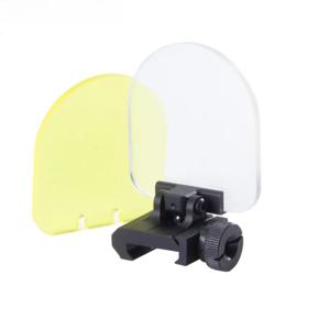 전술적으로 접이식 20mm 고글 보호대 소총 시야 범위 보호대 렌즈 페인트 볼 사냥 공기총 눈 보호 액세서리