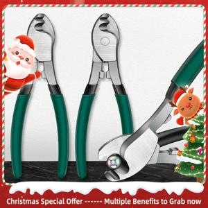 전기 기사용 다기능 케이블 절단기, 6 인치 미끄럼 방지 및 내구성 산업 등급 수동 공구