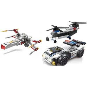 MOC 경찰 순찰 자동차 헬리콥터 도시 교통 버스 조립 모델 DIY 빌딩 블록 클래식 크리 에이 티브 퍼즐 장난감 소년 선물