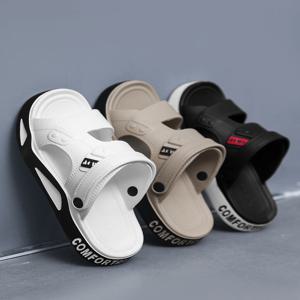 남성 슬리퍼 여름 새 샌들 EVA 라이트 성인 두꺼운 밑창 비치 신발 야외용 미끄럼 방지 오픈 발가락 샌들