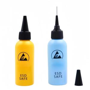 ESD 알코올 병 디펜서 스테인레스 스틸 바늘, 정전기 방지 접착제 스포이드, 전화 전자 PCB 보드 청소, 60mL