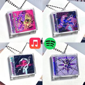 DIY 자체 제작 미니 앨범 키체인, 미니 CD, 작은 펜던트, 높은 외관 가치, 창의적인 NFC 키체인, 배낭 펜던트