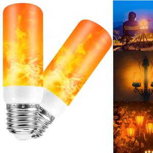 E27 E14 B22 LED 불꽃 전구 9W 4 가지 모드 불꽃 전구 깜박이는 LED 동적 불꽃 효과 빛 AC8V-265V 78SMD 2835 전구