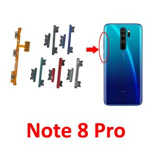 Xiaomi Redmi Note 8 Pro 전화의 경우 새로운 전원 볼륨 버튼 켜기 끄기 위 아래 키 Redmi Note 8 Pro 용 내부 플렉스 케이블 부품