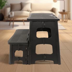 가정용 2 단계 플라스틱 등산 의자 단계 높이 의자 다기능 접이식 의자 세차 의자 안정적이고 미끄럼 방지