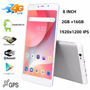 MT8783 옥타코어 8인치 안드로이드 6.0 3G/4G 전화 통화 태블릿 PC 2GB RAM 16GB ROM GSM 1920 x 1200 픽셀 GPS 지원 2xSIM 카드