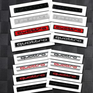 3D ABS 자동차 콰트로 엠블럼 바디 트렁크 스티커 데코 액세서리 (아우디 A4 B8 B6 B9 B7 A3 8P 8V 8L A6 C7 C6 C5 Q5 A5 Q7 A1 Q3 A7 용)