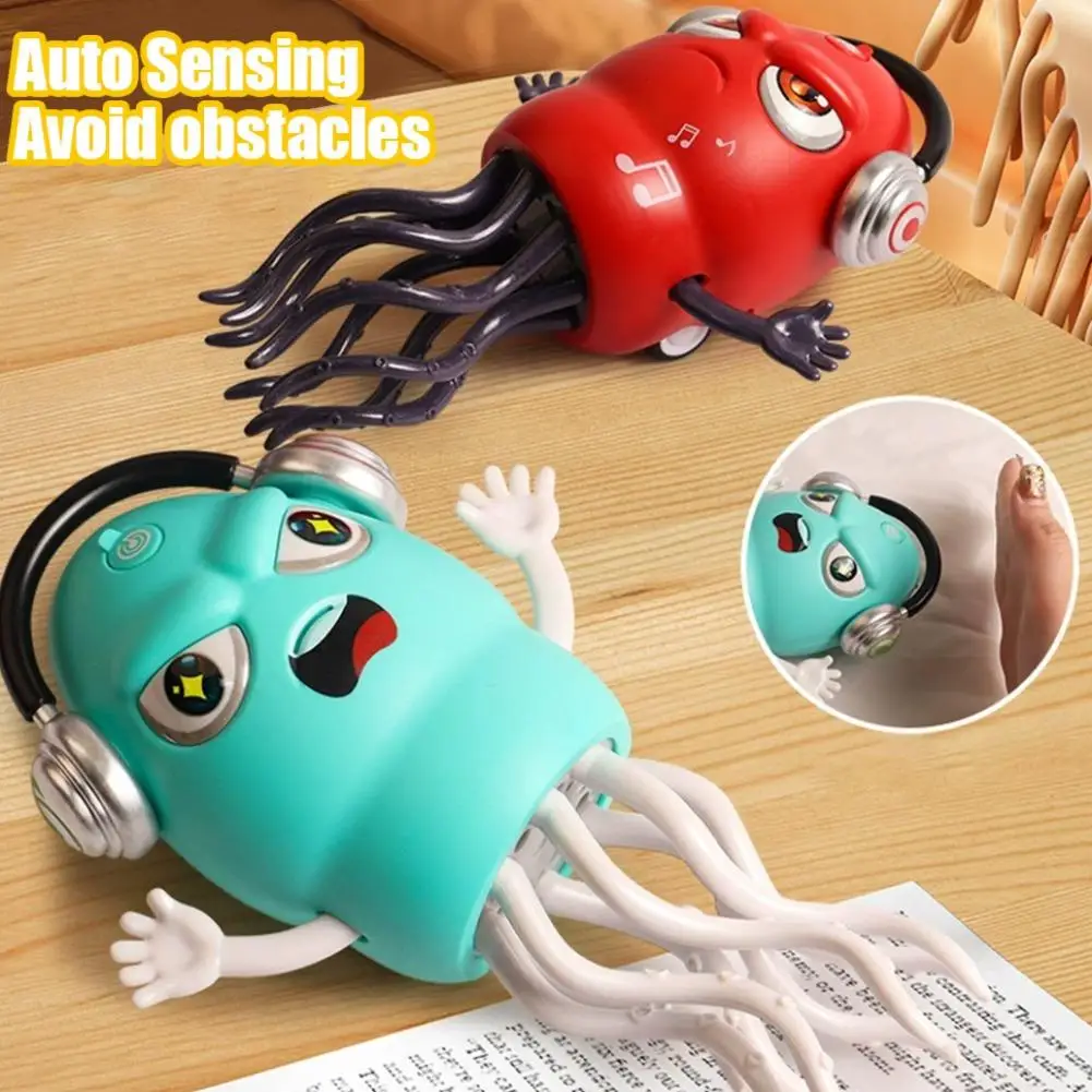 춤추는 문어 전자 애완동물 장난감, 음악과 조명이 있는 인터랙티브 움직임과 노래 장난감, 교육용 유아 장난감