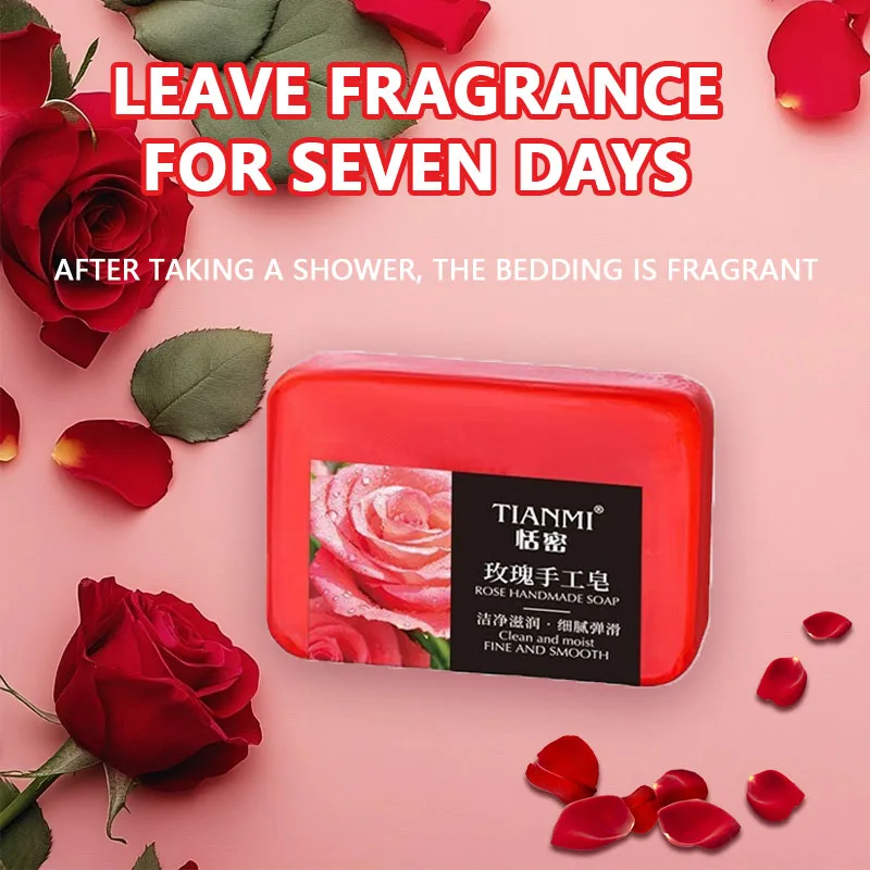 장미 에센셜 오일 비누는 얼굴과 몸을 깊게 클렌징하고, 오래 지속되는 향을 남기면서도 보습과 수분을 공급합니다.
