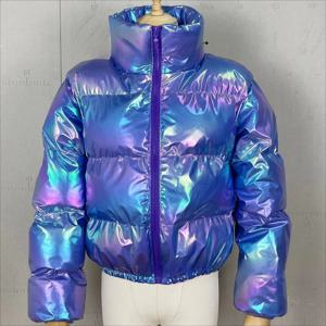 여성용 파카 숏 코트 스탠드 칼라 지퍼 재킷 긴 소매 두꺼운 따뜻한 Y2K 스트리트웨어 재킷 작업복 가을 겨울 2025