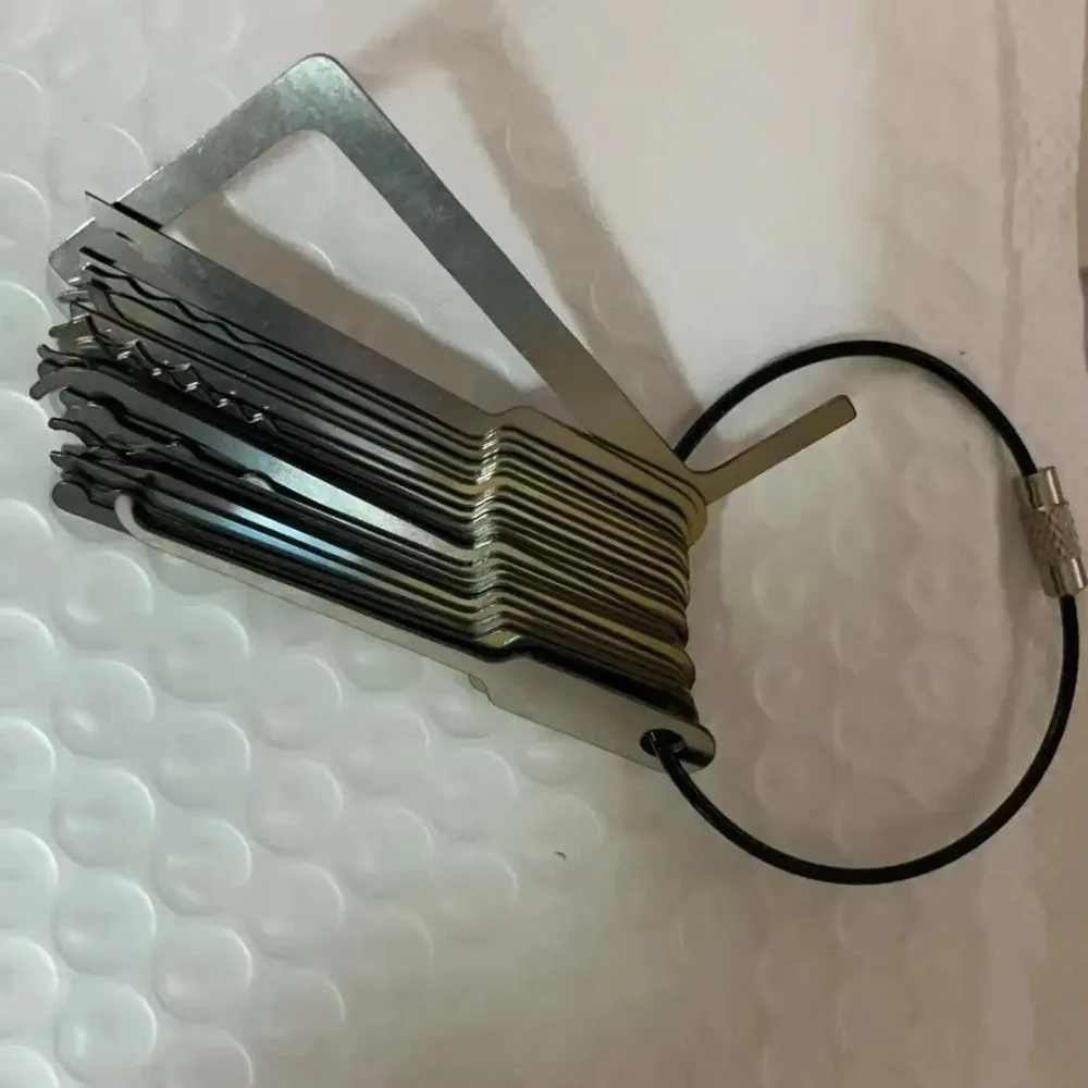 22IN1 풀 세트 만능 렌치, 문 열기용 휴대용 도구, 열쇠 잃어버렸을 때 문 열기용