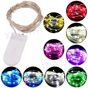 1m 2m 4m 배터리 전원 LED 스트링 페어리 라이트 웜 레드 그린 블루 온오프 스위치 포함 웨딩 가든 파티 크리스마스 장식용