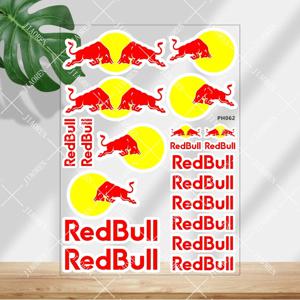 크리스마스 레드불 스티커 로고 오토바이 탱크 헬멧 자동차 자전거 반사 데칼 키트