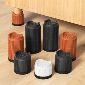 다용도 원형 가구 받침대 |   침대, 소파, 테이블용 미끄럼 방지, 조용하고 습기 방지 기능이 있는 높이 연장기