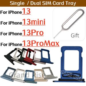 아이폰 13 13미니 13프로 13프로맥스용 카드 트레이 SIM 홀더 슬롯 교체 부품 싱글 SIM 카드 / 듀얼 SIM 카드 어댑터