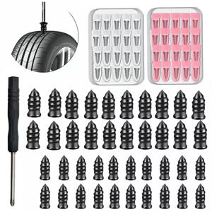 자동차 타이어 수리용 네일 세트, 자동차 트럭 고무 타이어 펑크 수리 도구 세트, 오토바이 수리용 접착제 네일
