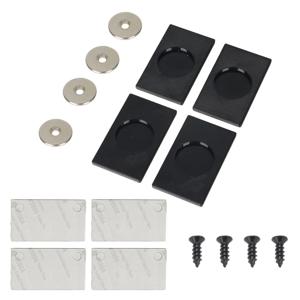 자동차, 모터홈, 트레일러, 오토바이용 4개 강력 자석 번호판 프레임 키트, 앞뒤 번호판 홀더 (범용)