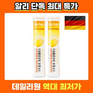 구트할로 발포 전해질 이온 음료 포도당 밸런스 4,300mg X 20정 2통