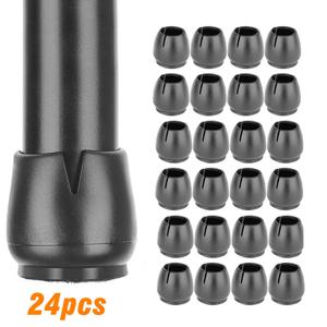 24Pcs 실리콘 테이블 의자 다리 매트 펠트 미끄럼 방지 바닥 책상 고무 피트 패드 보호 하단 커버 캡 Woodfloor Protector