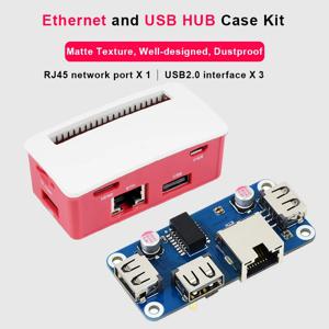Raspberry Pi Zero 2W 이더넷/USB 허브 HAT(B) Raspberry Pi 시리즈용 1 x RJ45 3 x USB 2.0 Raspberry Pi Zero용 인터페이스