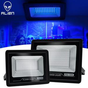 ALIEN-100W LED 방수 392nm UV 블랙 라이트 무대 블랙라이트 자외선 투광 램프, 할로윈 크리스마스 댄스 DJ 디스코 파티용