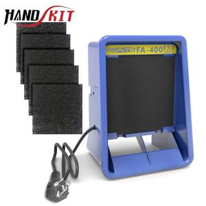 FA-400 배기팬 배기 팬 연기 흡수기 protable 활성탄 필터 스폰지 esd 흄 추출기 주석 납땜 용 흡연 기기 세트