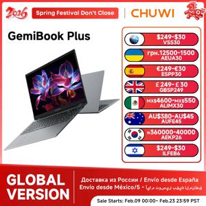 CHUWI 제미북 플러스 15.6인치 노트북 16GB 램 512GB SSD 컴퓨터 윈도우 11 노트북 12세대 인텔 알더레이크 N150 / N100