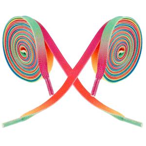 하키 스케이트 레이스 한 쌍, 레인보우 컬러 아이스 하키 롤러 블레이드-E 스케이트 레이스, 왁스 신발, 신발 부츠, 피겨 스케이트