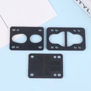 1개 블랙 PU 롱보드 라이저 패드 스케이트보드 쇼크 패드 트럭 장착 하드웨어 성인 어린이 야외 스포츠 도구