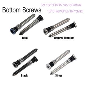 200Pcs iPhone 16 Pro Max 15 Pro Max 14 13 12 Mini 11 Pro X Xs Max Dock 커넥터 나사 수리 부품 용 하단 Pentalobe 나사