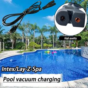 캐러밴 풀 진공 충전 USB 케이블 교체 Intex / Lay-Z-Spa 보트 액세서리 풀 진공 펌프 충전 와이어