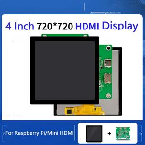 라즈베리 파이 디스플레이 4인치 720X720 MIPI DSI TFT LCD 터치 스크린 HD-MI 드라이버 보드 포함