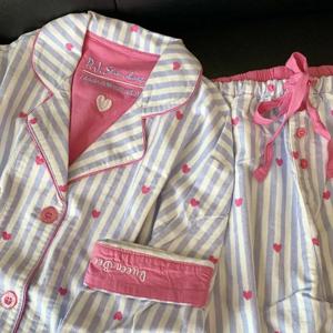 여성 잠옷 세트 귀여운 만화 프린트 슬립웨어 우아한 상의&바지 2피스 부드러운 면 파자마 여성용 나이트웨어 라운지웨어