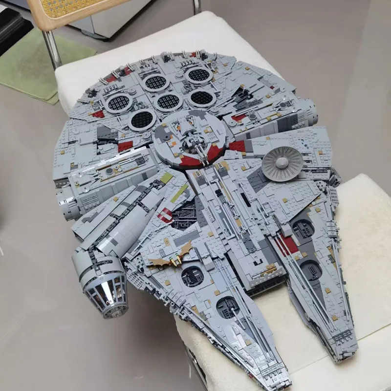 2025년 신제품 MOC 재고 있음 대형 배 팔콘 어린이용 홈 장식 소년 생일 크리스마스 DIY 선물