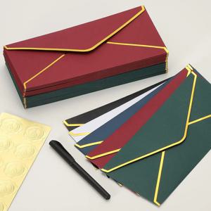 10개 고급 호일 밀봉 봉투 - 자가 밀봉 웨딩 초대장, 감사 메시지, 기업 행사 및 생일 초대장