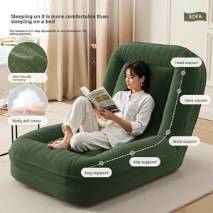 대형 거실용 접이식 싱글 타타미 등받이 조절형 소파, 휴식 및 수면용