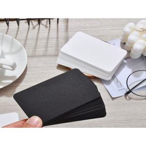 50/100개 빈 흰색 카드지 작은 카드-단어 카드/북마크/메시지 패드/문해력 카드/엽서-DIY 미니멀리스트 카드