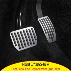 테슬라 모델 3 모델 Y 주니퍼 2025 2026 알루미늄 페달 커버 액세서리 가속 페달 브레이크 패드 교체용 풋 페달 패드
