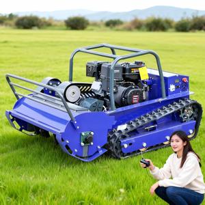 맞춤형 800-1200mm 절단 폭 플레일 잔디깎이 - 가솔린 엔진 원격 제어 전 지형 잔디 절단기