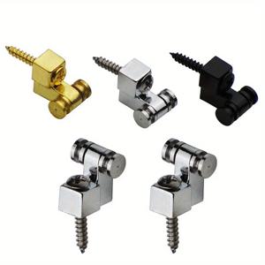 2pcs 일렉트릭 기타 크롬 롤러 스트링 트리 리테이너 장착 트리 가이드 은빛 블랙 골든 3 색