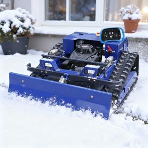 맞춤형 견고한 미니 원격 제어 잔디 깎이 - 제설기 부착 RC 로봇