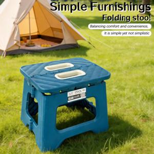 휴대용 접이식 캠핑 의자 경량 야외 의자 어린이 성인 낚시 하이킹 여행을 위한 컴팩트 공간 절약 발판
