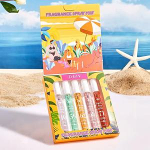 브라질 향수 및 아로마테라피 5종 바디 스프레이 세트, 오래 지속되는 천연 향, 무알코올, 여자친구 생일 선물