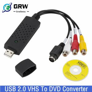 USB 2.0 VHS-DVD 변환기, 아날로그 비디오-디지털 포맷 오디오 비디오, DVD VHS 레코드 캡처 카드 품질 PC 어댑터