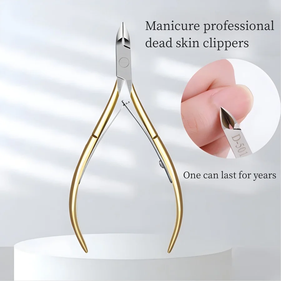 1PC 네일 큐티클 니퍼 가위 스테인레스 스틸 매니큐어 클리퍼 데드 스킨 리무버 페디큐어 이글 부리 펜치