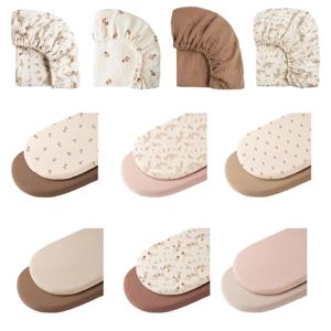 1pc/2pcs 아기 장착 시트 편안한 유모차 침구 물건 기계 세탁 가능 타원형 및 직사각형 바구니 매트리스